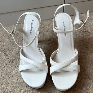 White gorgeous heels